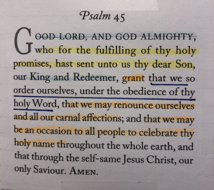 A picture of Ligon Duncan's copy of 'prayers on the psalms'